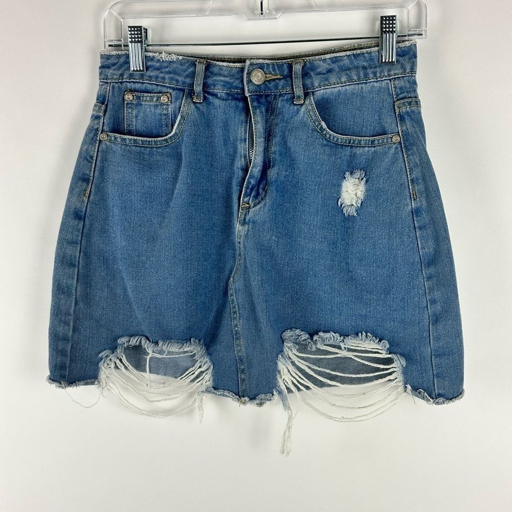 Women's Mini Distress Skirt